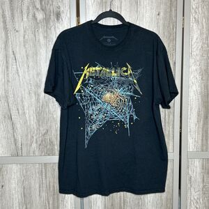 Metallica Black Widow T Shirt Size XL Black Color Short Sleeves